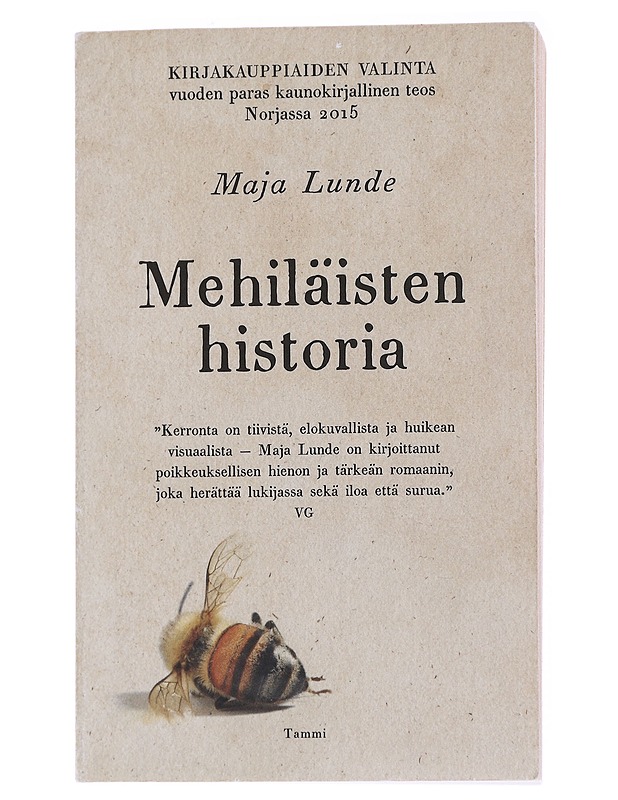 Mehiläisten historia - Lunde, Maja - Romaanit ja novellit - 10105570925 - 0