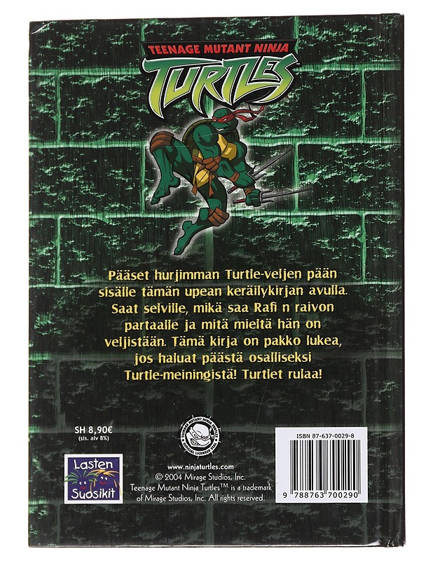 Teenage mutant ninja turtles : Rafaello - Lastenkirjat - 10105570949 - 1