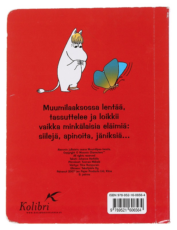 Muumipeikko ja eläimet - Harkkila, Johanna - Lastenkirjat - 10105570953 - 1