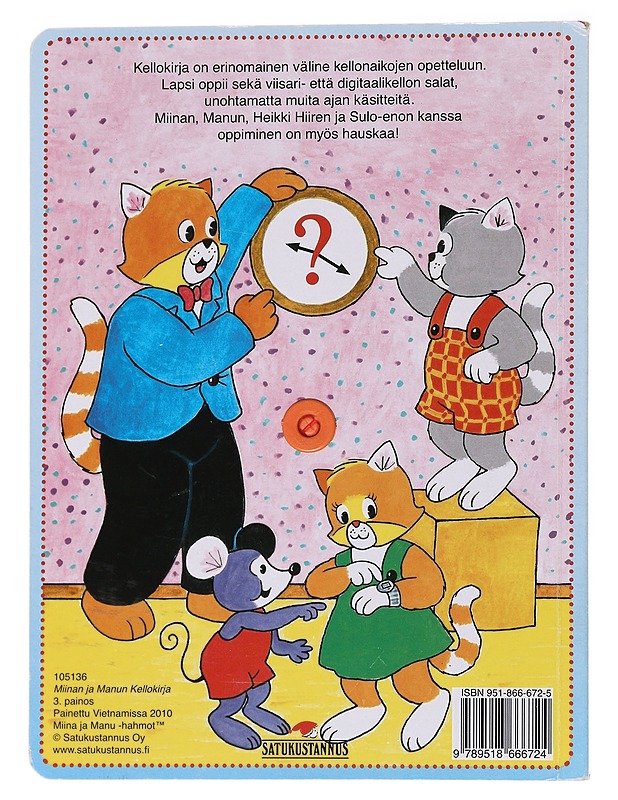 Miinan ja Manun kellokirja - Lastenkirjat - 10105570957 - 1