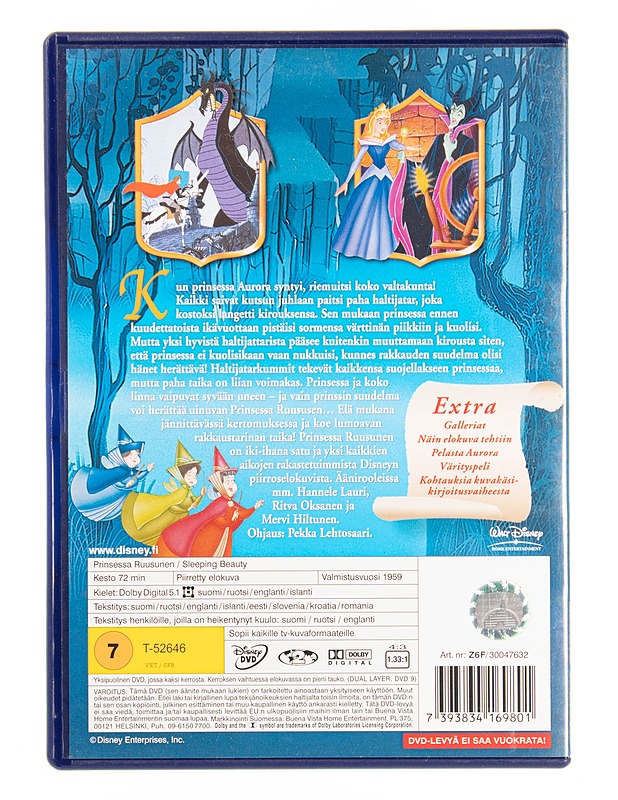Prinsessa Ruusunen - DVD - DVD-elokuvat - 10105571092 - 1