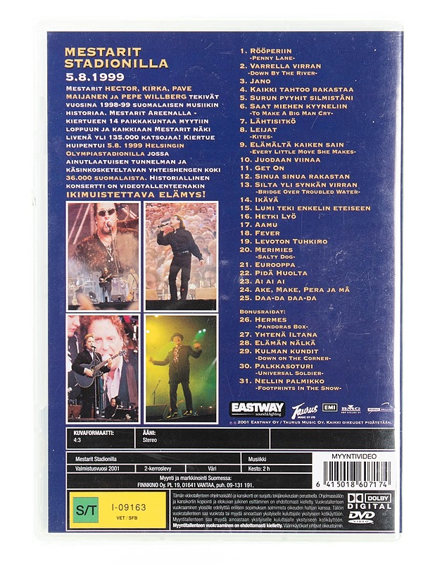 Mestarit Stadionilla - DVD - DVD-elokuvat - 10105571132 - 1