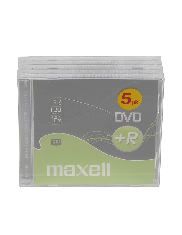 MAXELL DVD+R pakkaus (nopeus 16x), 5 kpl - Muu elektroniikka - 10105571154 - 0