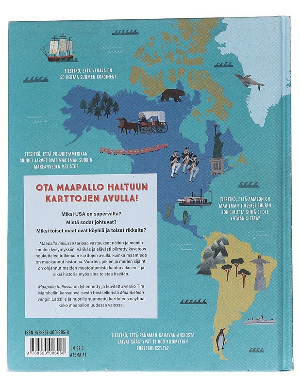 Maapallo hallussa / karttoja, jotka kertovat kaiken meistä ja maailmasta - Marshall, Tim - Lastenkirjat - 10105571145 - 1