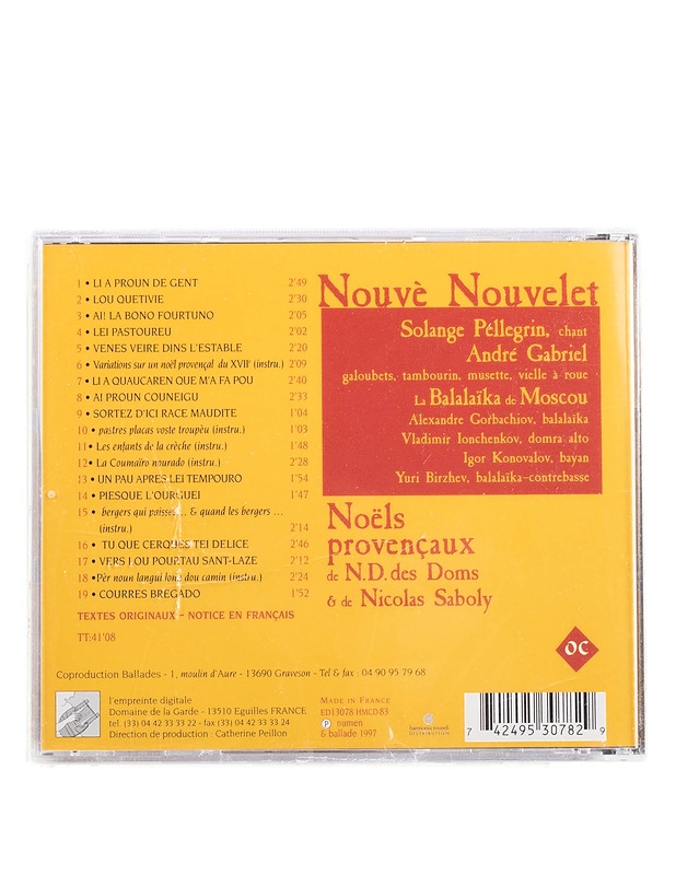 Noëls provencaux - Nouvé Nouvelet - CD  - CD-levyt - 10105571262 - 1