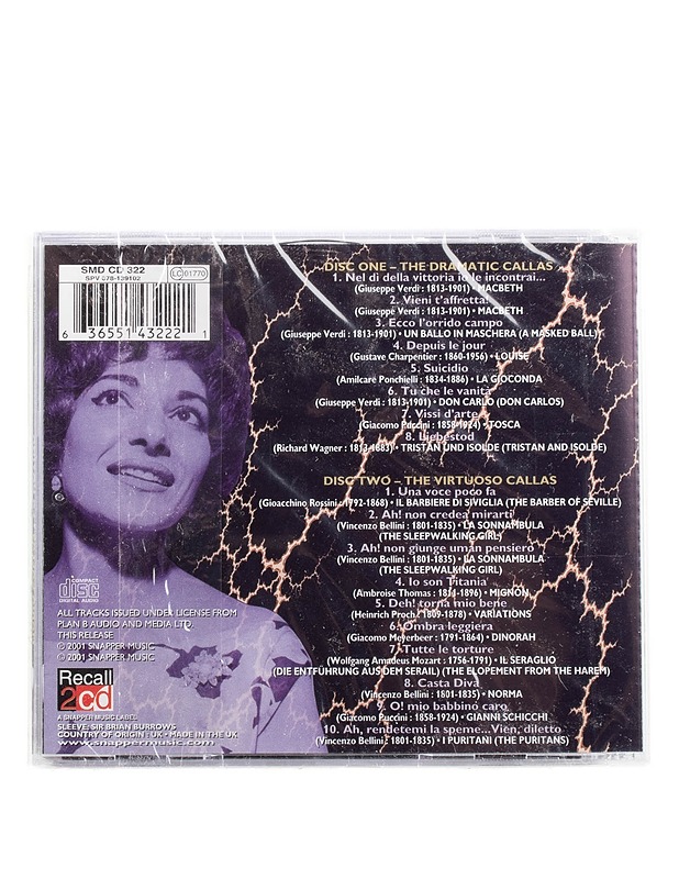 Maria Callas - La Davina - 2 CD:tä  - CD-levyt - 10105571313 - 1