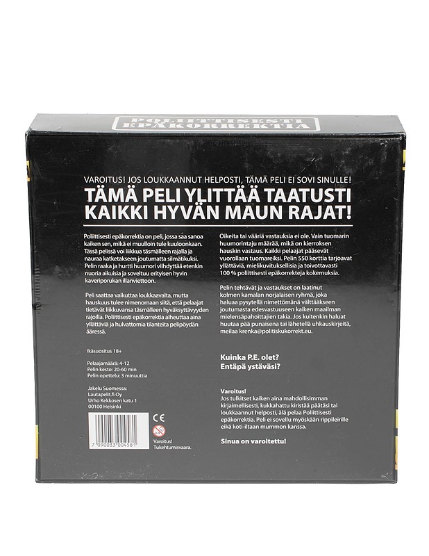 LAUTAPELIT.FI Poliittisesti epäkorrektia bilepeli, K18 - Lautapelit - 10105571395 - 1