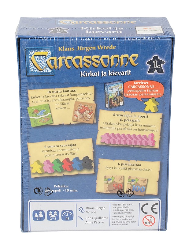 LAUTAPELIT.FI Carcassonne: Kirkot ja kievarit lautapelin lisäosa - Lautapelit - 10105571411 - 1