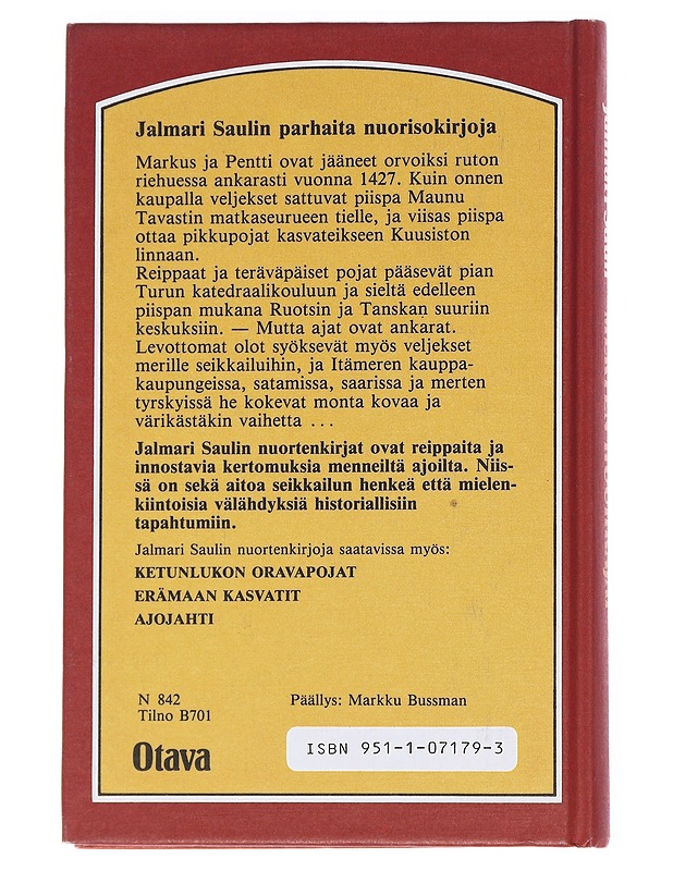 Merten huuhkajat / historiallinen seikkailuromaani - Jalmari Sauli - Nuorten kirjat - 10105571478 - 1