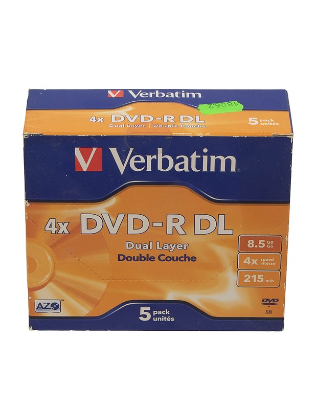 VERBATIM DVD-R Dual Layer levyjä, 5 kpl - Muu elektroniikka - 10105571513 - 0
