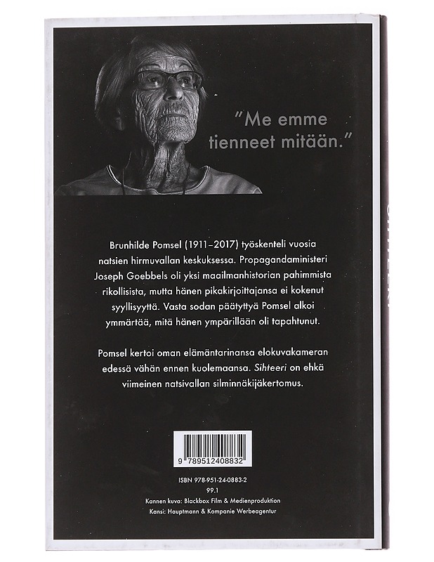 Sihteeri / Joseph Goebbelsin pikakirjoittajan perintö - Pomsel, Brunhilde - Elämäkerrat ja muistelmat - 10105571516 - 1