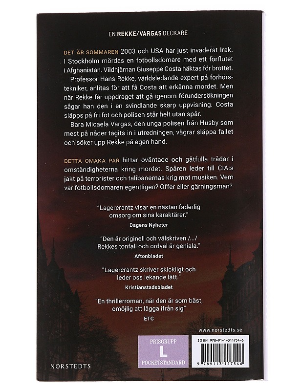Obscuritas : en Rekke/Vargas deckare - David Lagercrantz - Romaanit ja novellit - 10105571594 - 1
