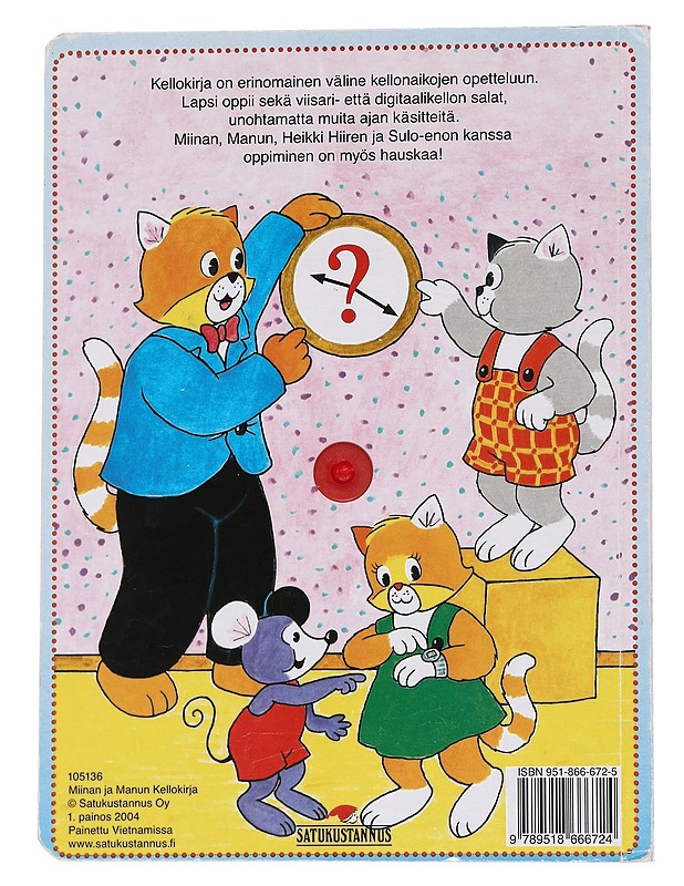 Miinan ja Manun kellokirja - Lastenkirjat - 10105571619 - 1