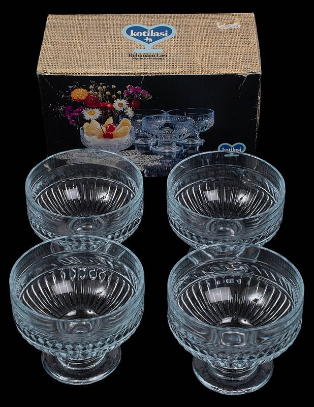 RIIHIMÄEN LASI Olga jälkiruokamaljat, 4 kpl - Designsuosikit - 10105571658 - 0