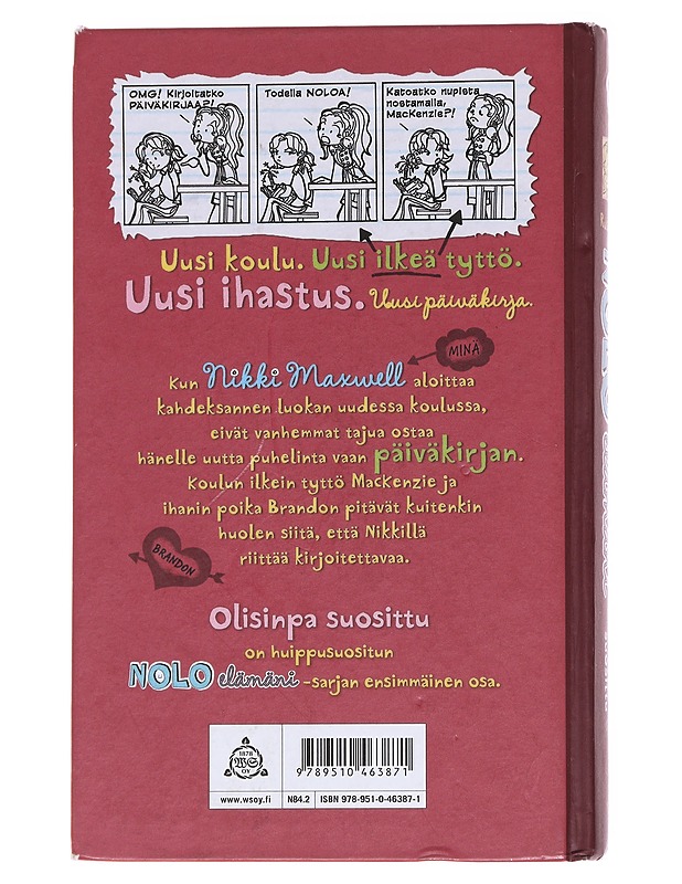 Nolo elämäni / 1 Olisinpa suosittu - Russell, Rachel Renée - Lastenkirjat - 10105571697 - 1