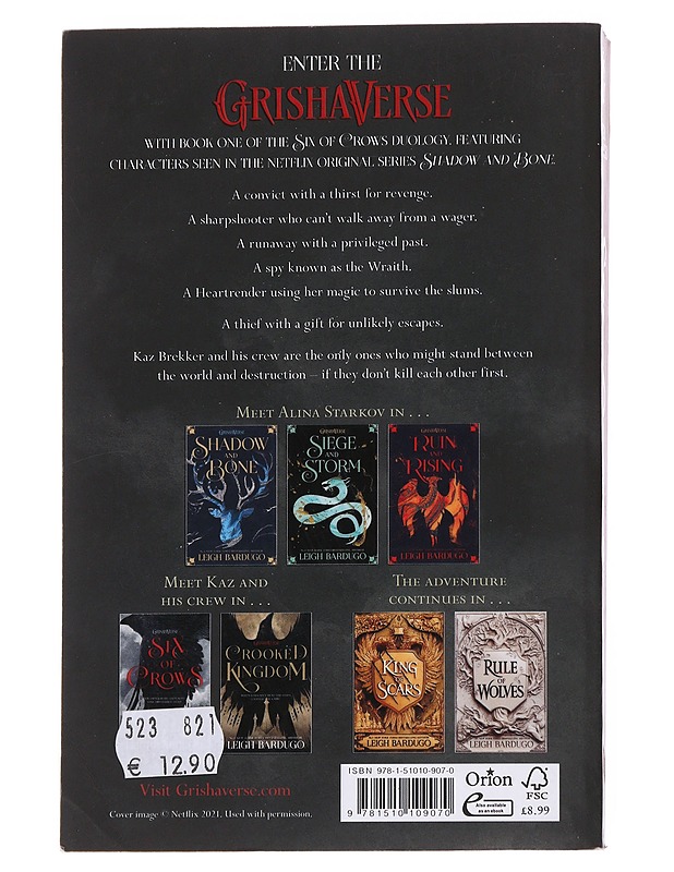 Six of crows - Leigh Bardugo - Fantasia- ja scifi - 10105571720 - 1