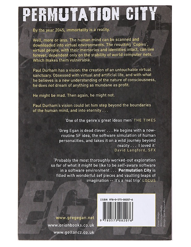 Permutation City - Greg Egan - Fantasia- ja scifi - 10105571742 - 1