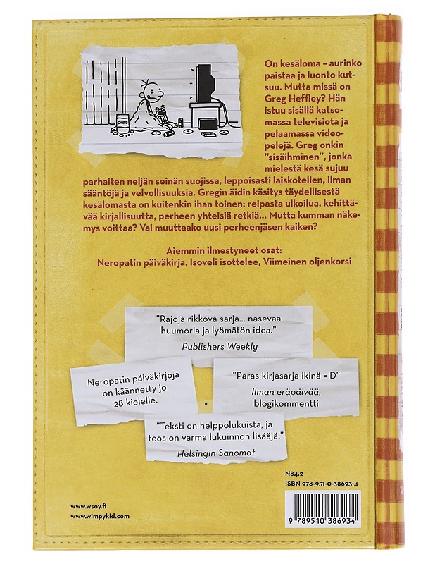 Neropatin päiväkirja / 4 Kovan onnen kesä : Greg Heffleyn julkaisu - Kinney, Jeff - Nuorten kirjat - 10105571805 - 1