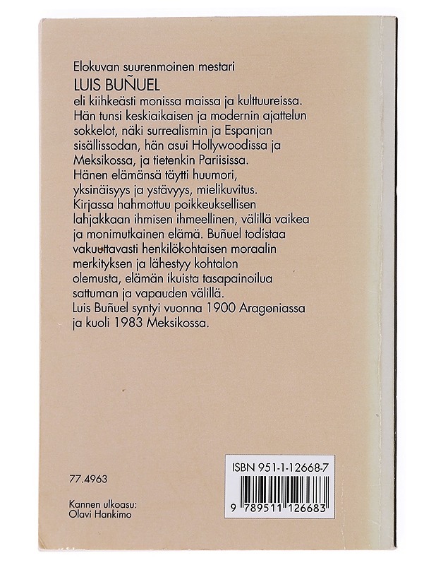 Viimeinen henkäykseni - Buñuel, Luis - Elämäkerrat ja muistelmat - 10105571817 - 1