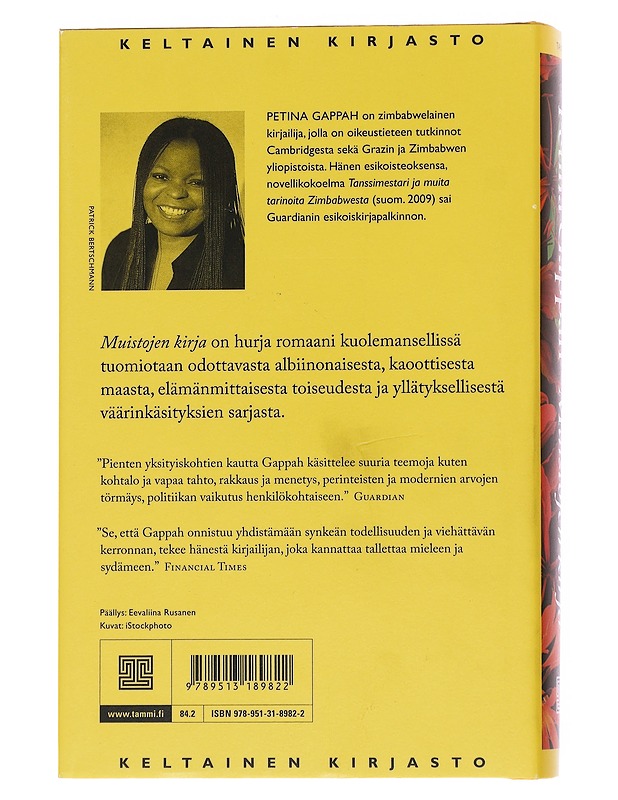 Muistojen kirja - Gappah, Petina - Romaanit ja novellit - 10105571869 - 1