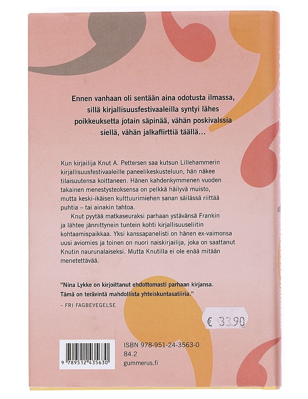 Emme ole täällä pitämässä hauskaa - Lykke, Nina - Romaanit ja novellit - 10105571907 - 1