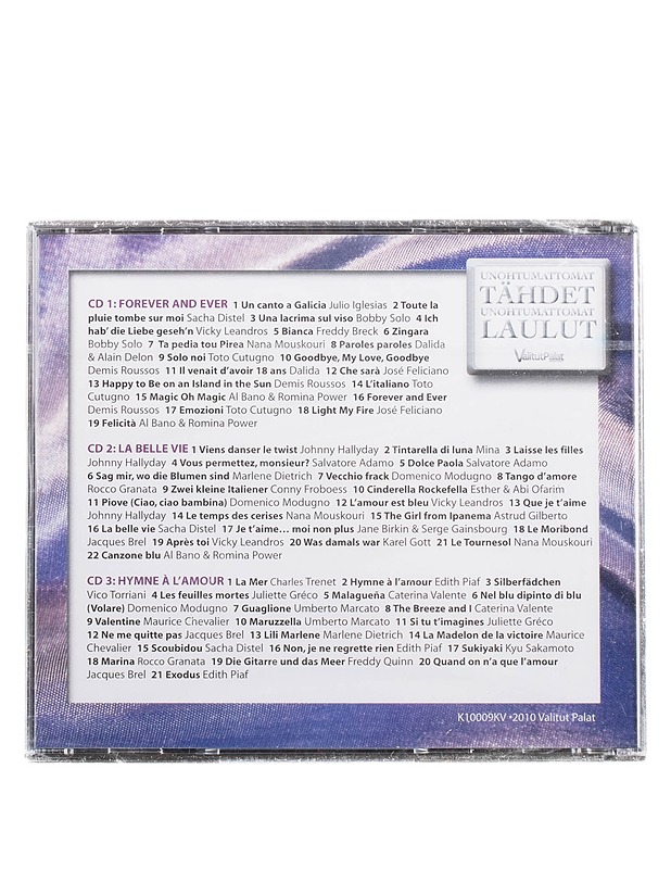 Unohtumattomat tähdet - Unohtumattomat laulut - 3 CD:tä  - CD-levyt - 10105571931 - 1