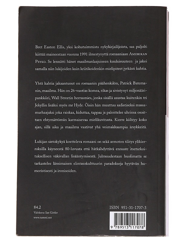 Amerikan Psyko - Ellis, Bret Easton - Romaanit ja novellit - 10105571957 - 1