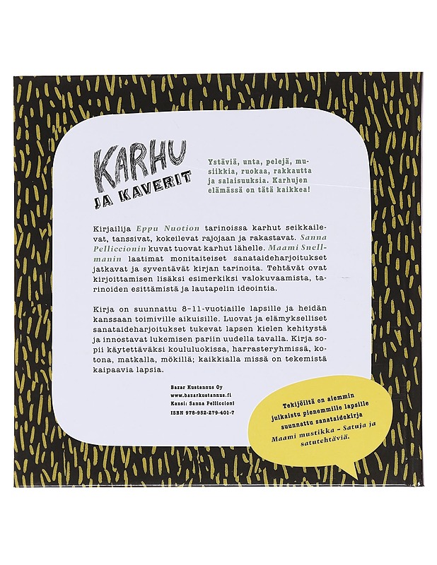 Karhu-kaverit / tarinoita ja tehtäviä - Nuotio, Eppu - Lastenkirjat - 10105571998 - 1