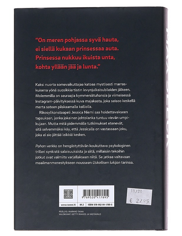 Pahan verkko - Max Seeck - Romaanit ja novellit - 10105572031 - 1