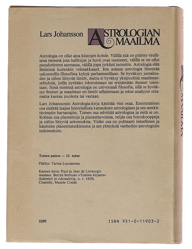Astrologian maailma - Lars Johansson - Historiakirjat - 10105572114 - 1