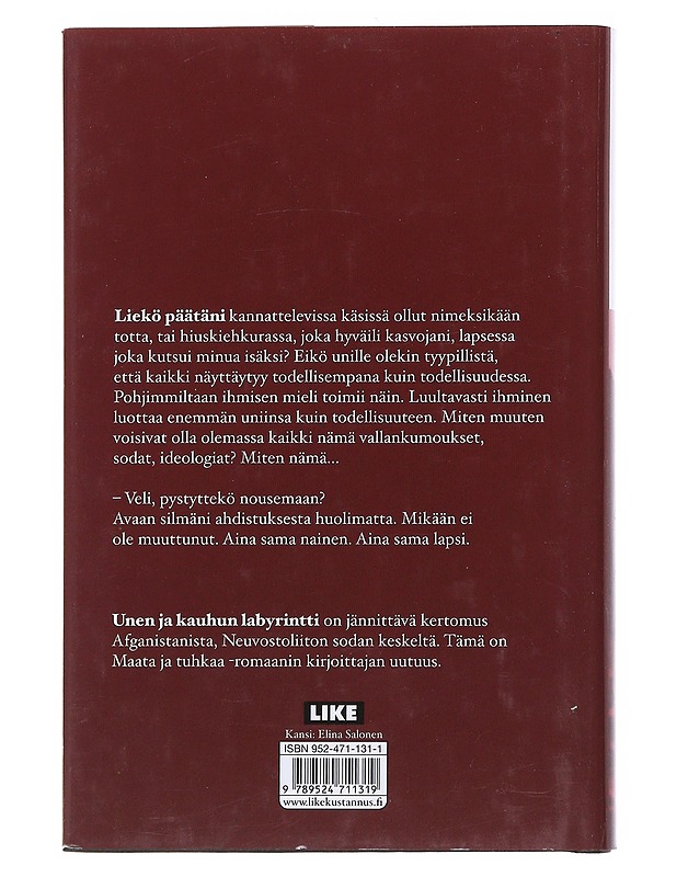 Unen ja kauhun labyrintti - Rahimi, Atiq - Romaanit ja novellit - 10105572116 - 1
