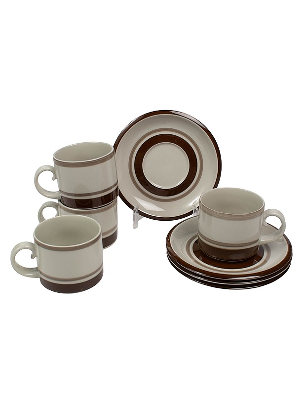 ARABIA Pirtti kahvikuppi ja tassi, 4 paria - Designsuosikit - 10105572154 - 0