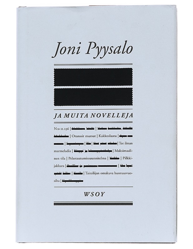 Ja muita novelleja - Joni Pyysalo - Romaanit ja novellit - 10105572160 - 0