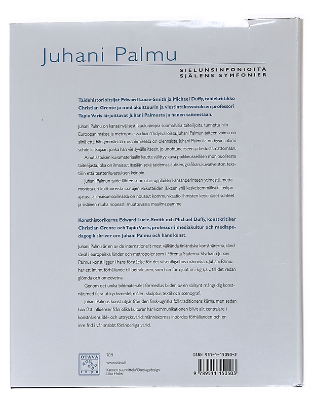 Juhani Palmu / sielunsinfonioita - Lucie-Smith - Taide- ja kulttuurikirjat - 10105572161 - 1