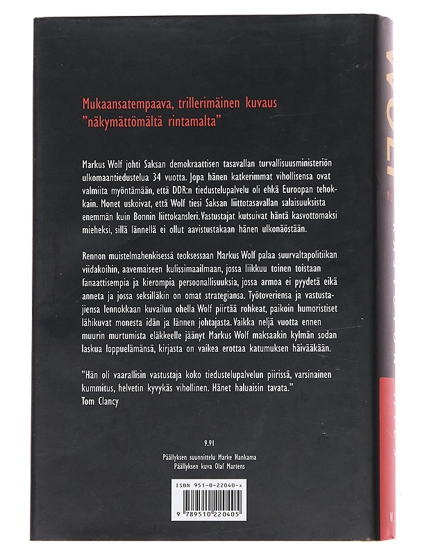 Kasvoton mies - Wolf, Markus - Elämäkerrat ja muistelmat - 10105572243 - 1