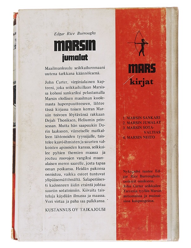 Marsin Jumalat - Edgar Rice Burroughs - Romaanit ja novellit - 10105572252 - 1