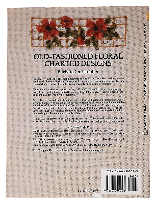 Old-Fashioned floral charted designs - Barbara Christopher - Harrastekirjat - 10105572275 - 1