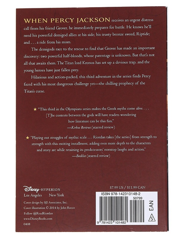 The titan's curse - Rick Riordan - Fantasia- ja scifi - 10105572290 - 1
