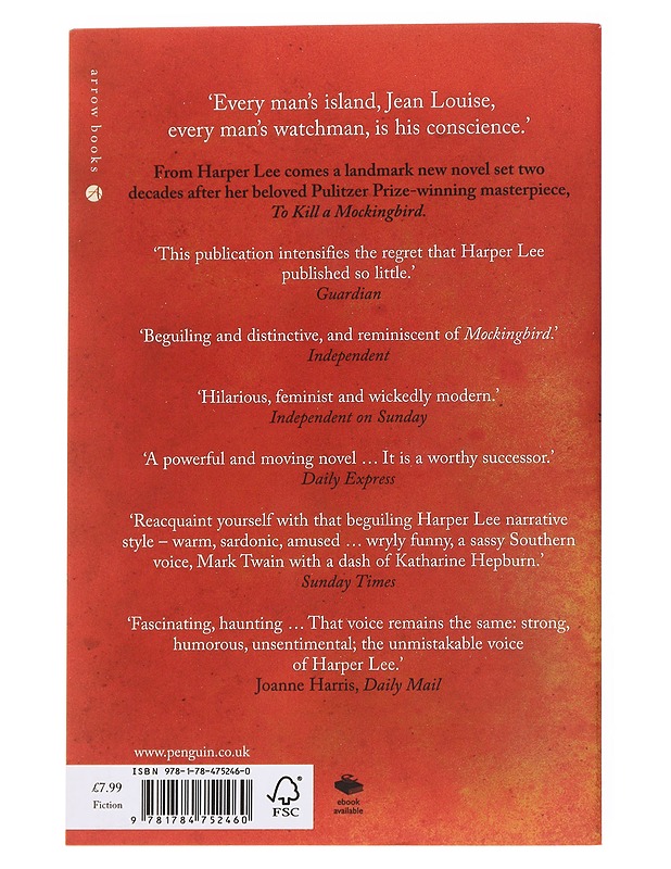 Go set a watchman - Lee Harper - Romaanit ja novellit - 10105572309 - 1