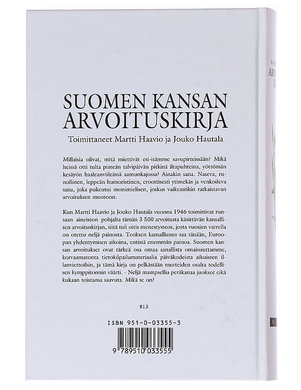Suomen kansan arvoituskirja - Martti Haavio - Harrastekirjat - 10105572352 - 1