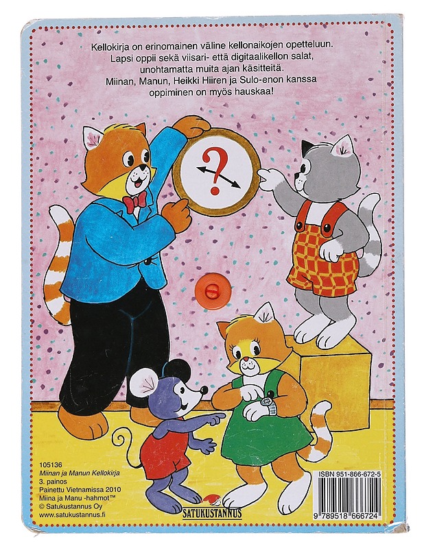 Miinan ja Manun kellokirja - Lastenkirjat - 10105572465 - 1