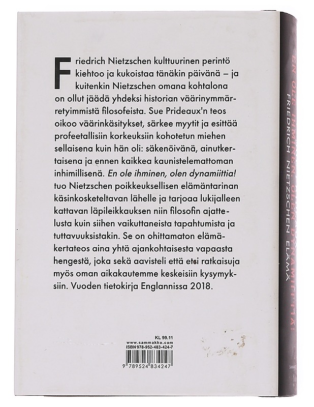 En ole ihminen, olen dynamiittia! : Friedrich Nietzschen elämä - Prideaux, Sue - Elämäkerrat ja muistelmat - 10105572480 - 1