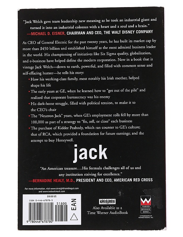 Jack : straight from the gut - Welch, Jack - Elämäkerrat ja muistelmat - 10105572574 - 1