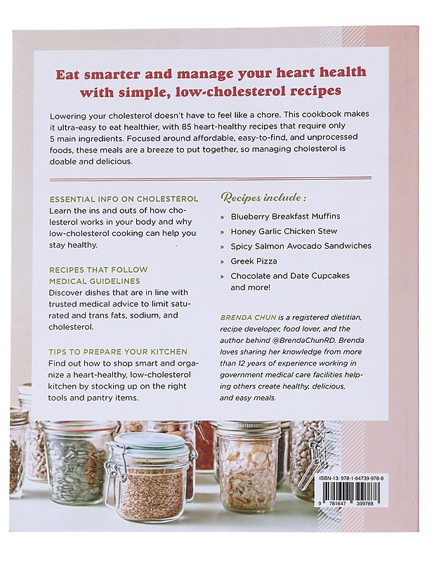 The 5 ingredient low cholesterol cookbook - Brenda Chun, Rd - Ruokakirjat - 10105572649 - 1
