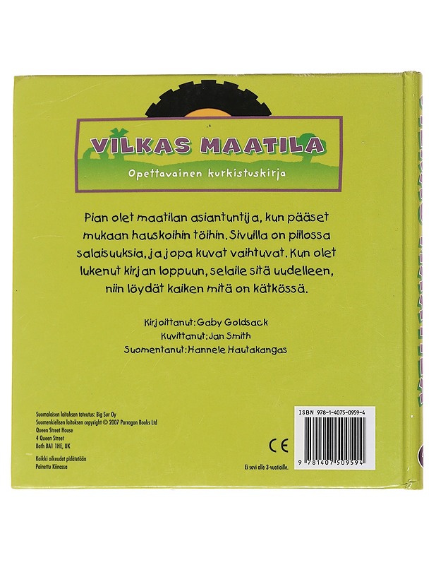 Vilkas maatila : opettavainen kurkistuskirja - Goldsack, Gaby - Lastenkirjat - 10105572672 - 1