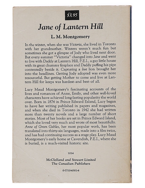 Jane of Lantern Hill - L.M. Montgomery - Nuorten kirjat - 10105572687 - 1
