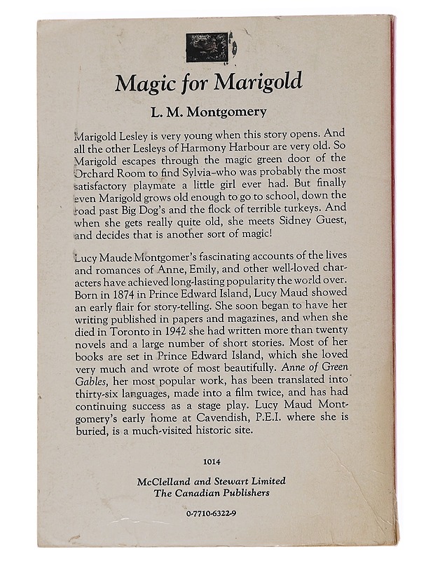 Magic for Marigold - L. M. Montgomery - Nuorten kirjat - 10105572689 - 1
