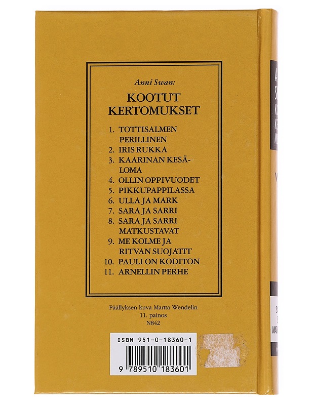 Kootut kertomukset / 8 Sara ja Sarri matkustavat - Anni Swan - Nuorten kirjat - 10105572696 - 1