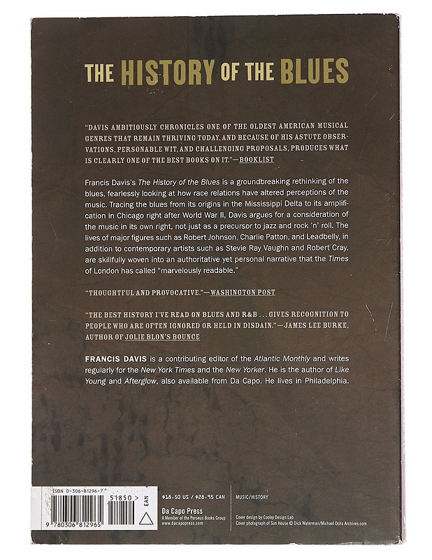 History of the blues : : the roots, the music, the people - Davis, Francis - Historiakirjat - 10105572700 - 1