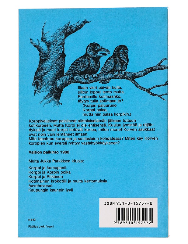 Korppi ja korven veikot - Parkkinen, Jukka - Lastenkirjat - 10105572704 - 1